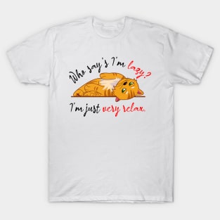 very relax cat T-Shirt